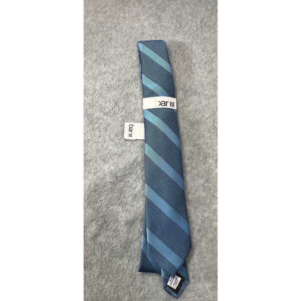 NEW Bar III Wilson Strip Blue Tie - New With Tags